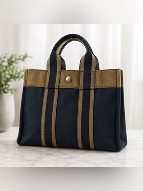 Hermès Fourre Tout PM canvas tote bag